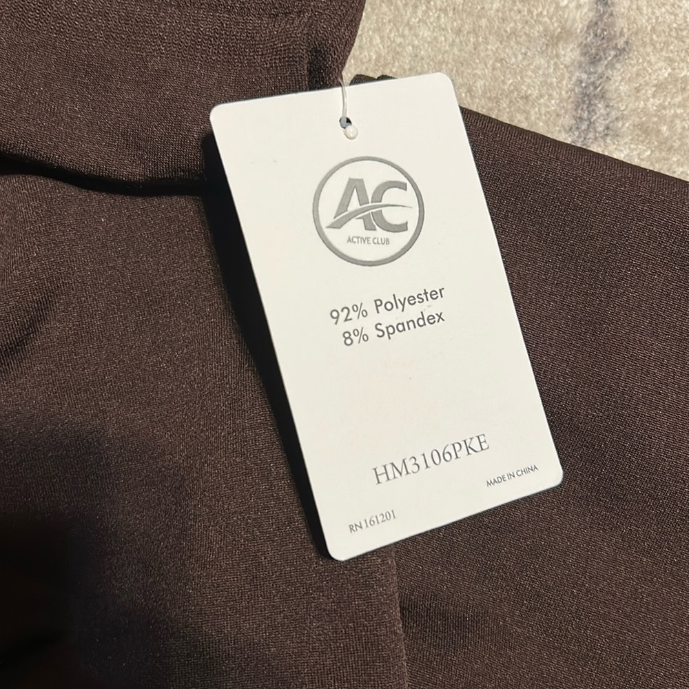 Women’s Brown Leggings Athletic Club Size 1x/2x - Picture 3 of 4